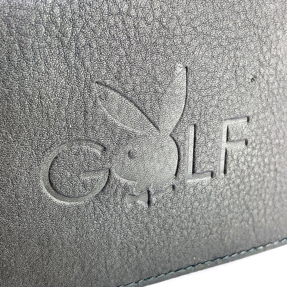 Official Leather Playboy Golf Bi-Fold Wallet Tournament Collector Bunny Gift NOS